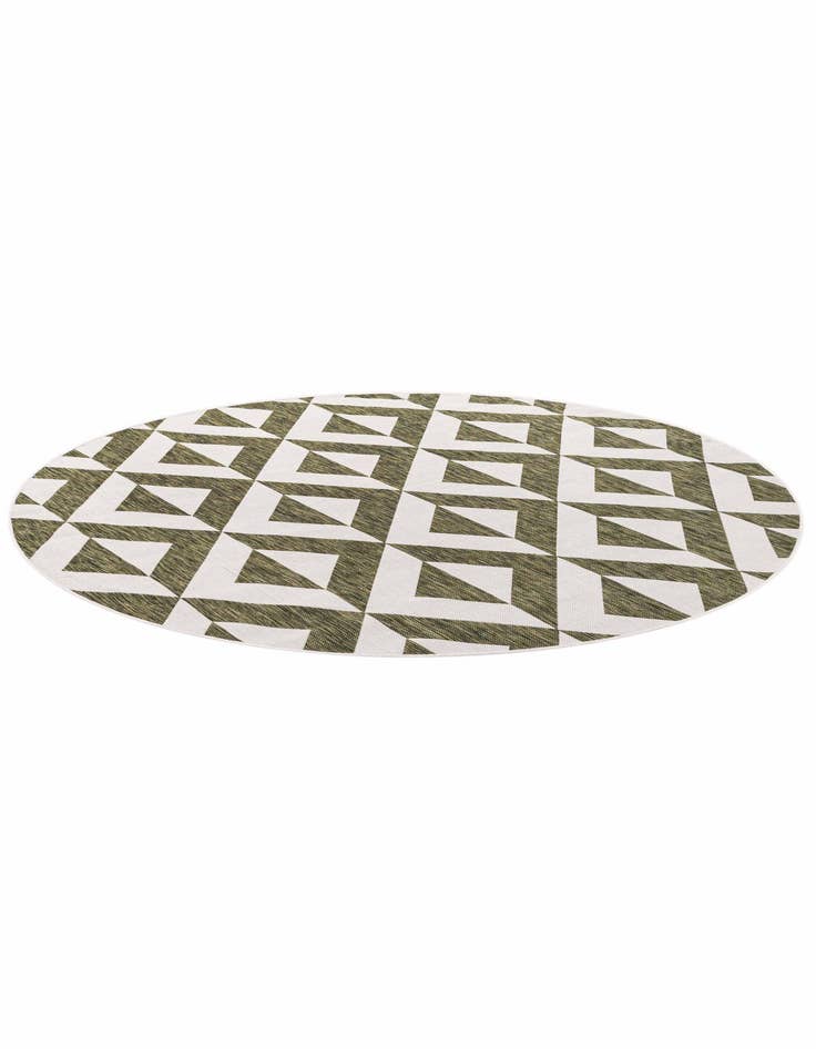 Detail image of  7' x 7'  Washable Jill Zarin Indoor / Outdoor Round Rug