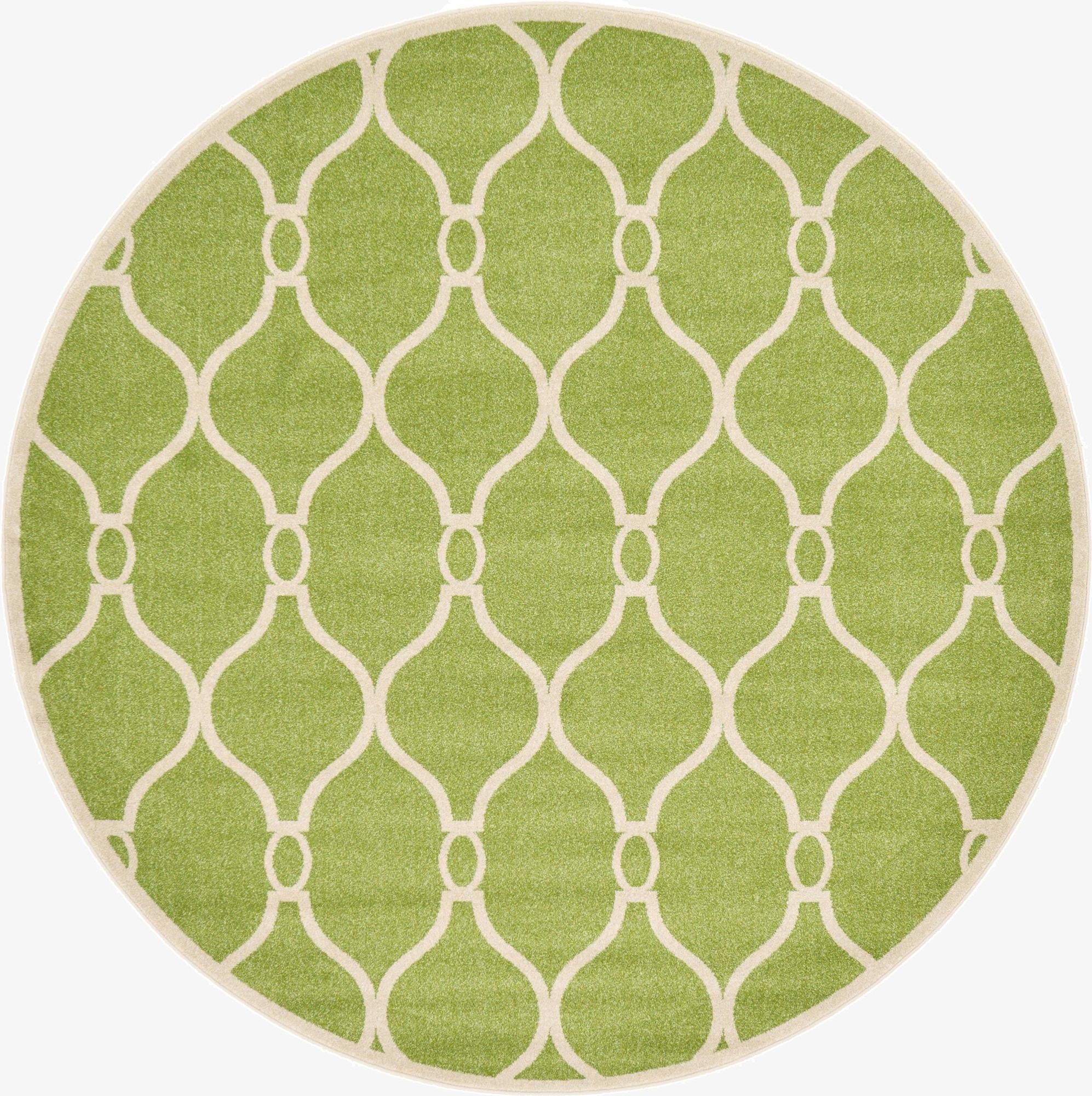  8' x 8' Lattice Round Rug