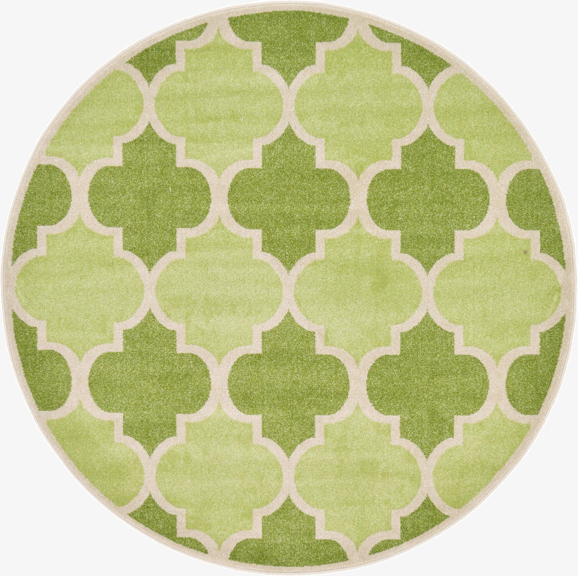  6' x 6' Lattice Round Rug