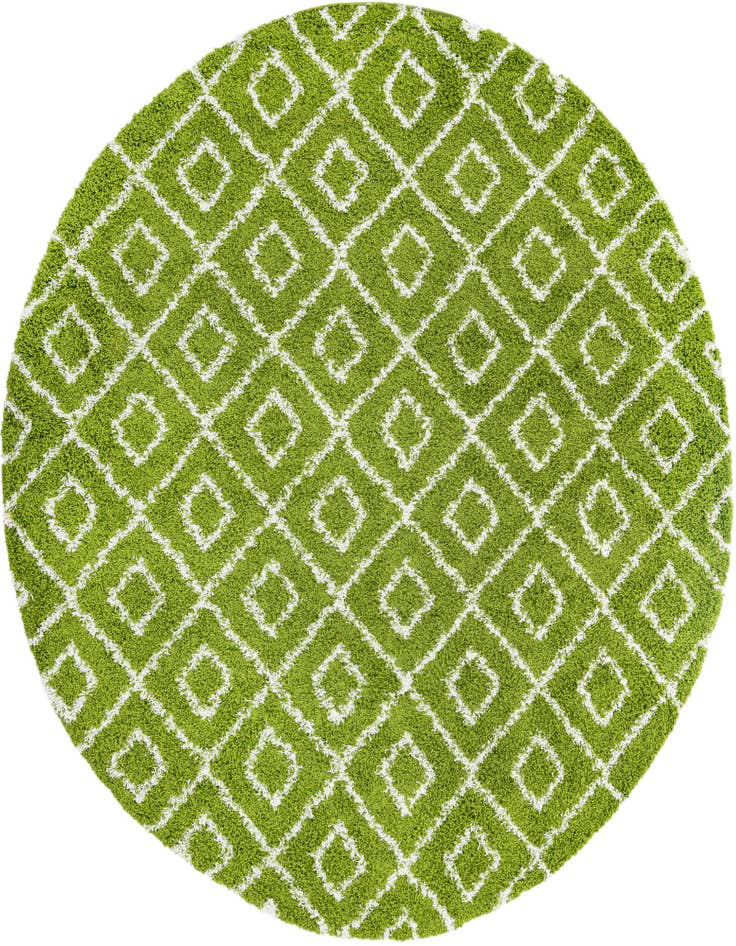 Detail image of  10' x 10' Lattice Shag Round Rug