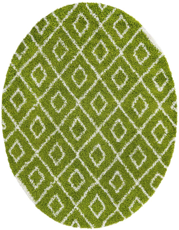 Detail image of  7' 10 x 7' 10 Lattice Shag Round Rug