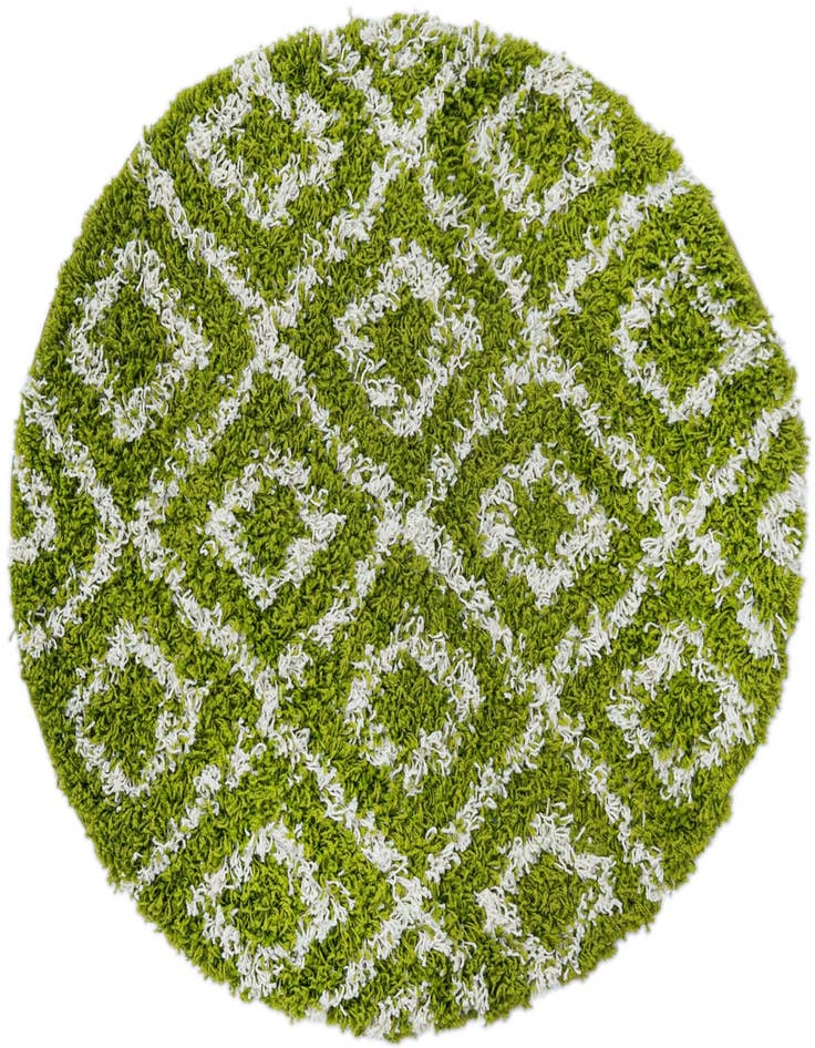 Detail image of  3' 3 x 3' 3 Lattice Shag Round Rug