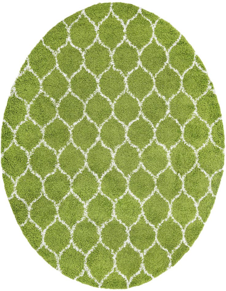 Detail image of  10' x 10' Lattice Shag Round Rug