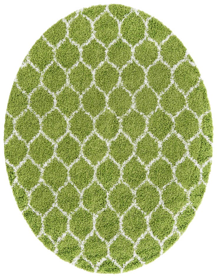 Detail image of  7' 10 x 7' 10 Lattice Shag Round Rug