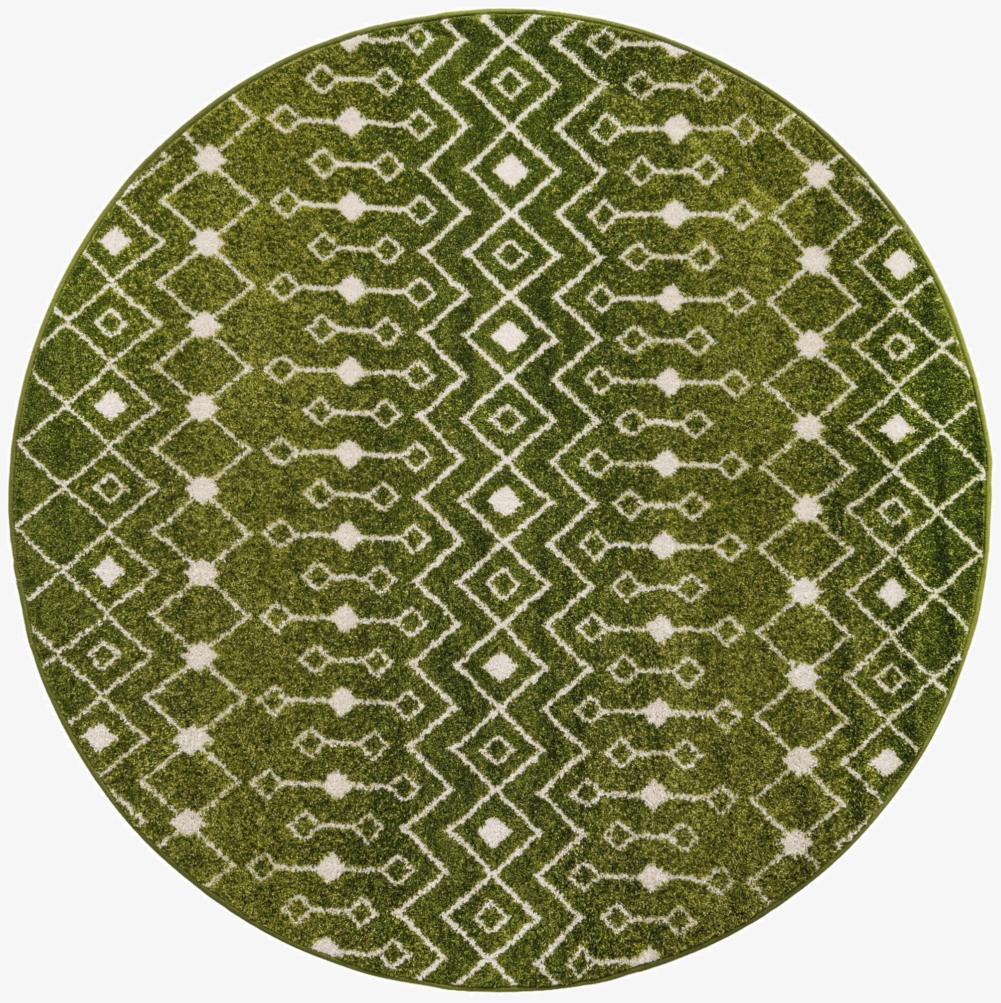  6' x 6' Moroccan Trellis Round Rug