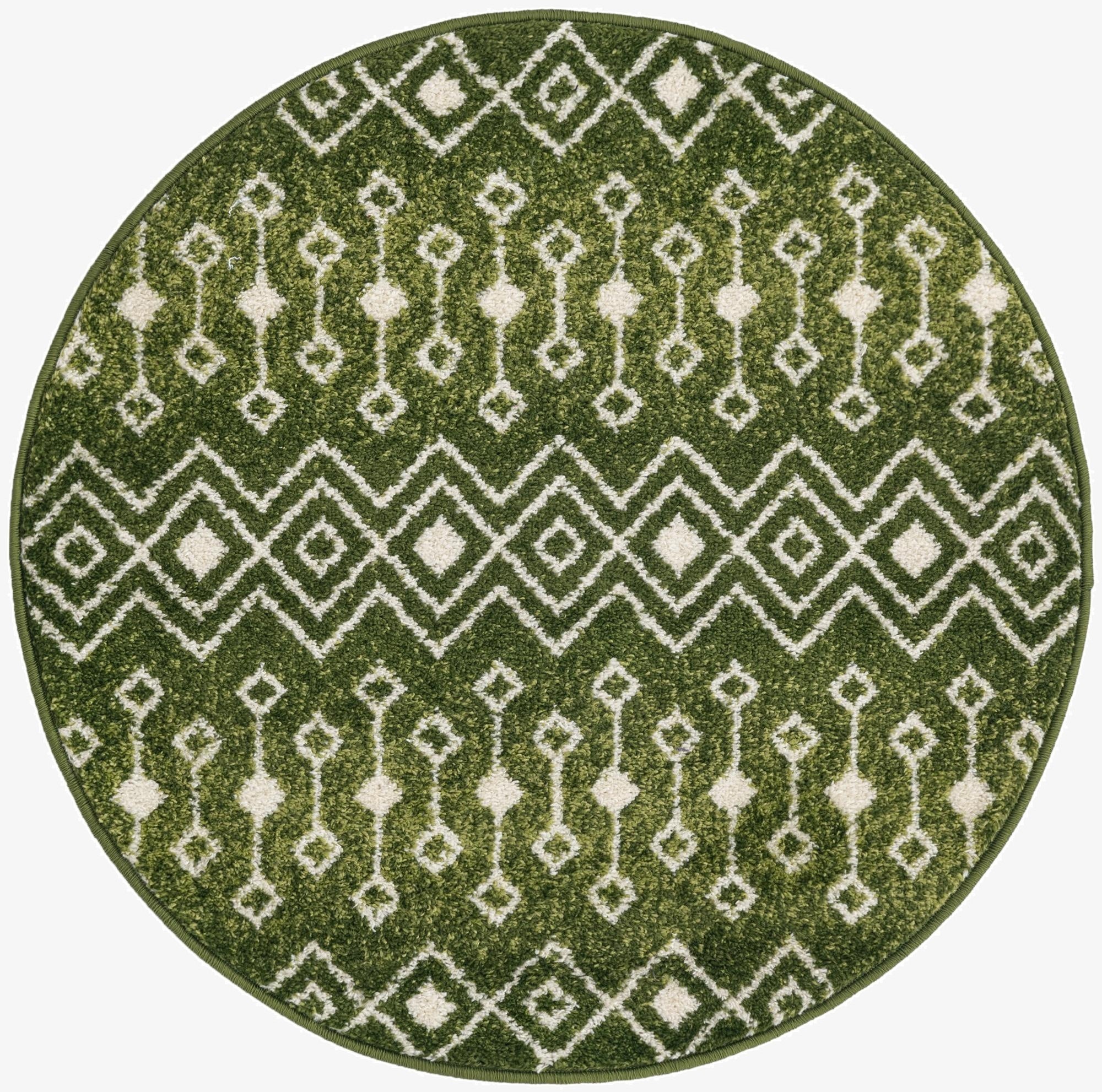  3' x 3' Moroccan Trellis Round Rug