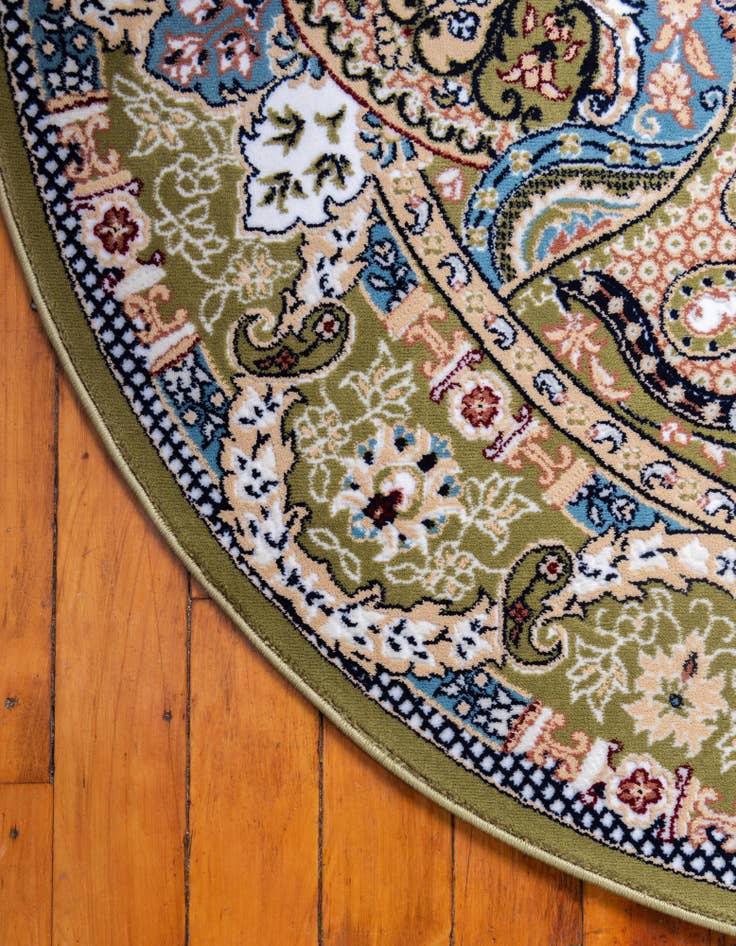 Detail image of 5' x 5' Nain Design Round Rug
