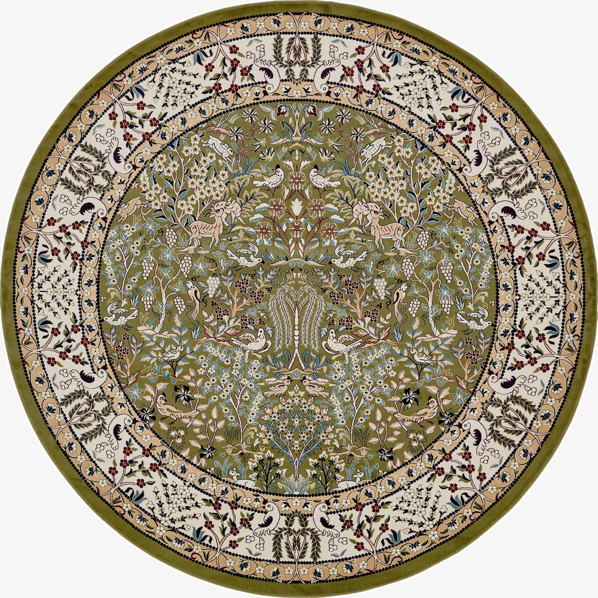  10' x 10' Nain Design Round Rug