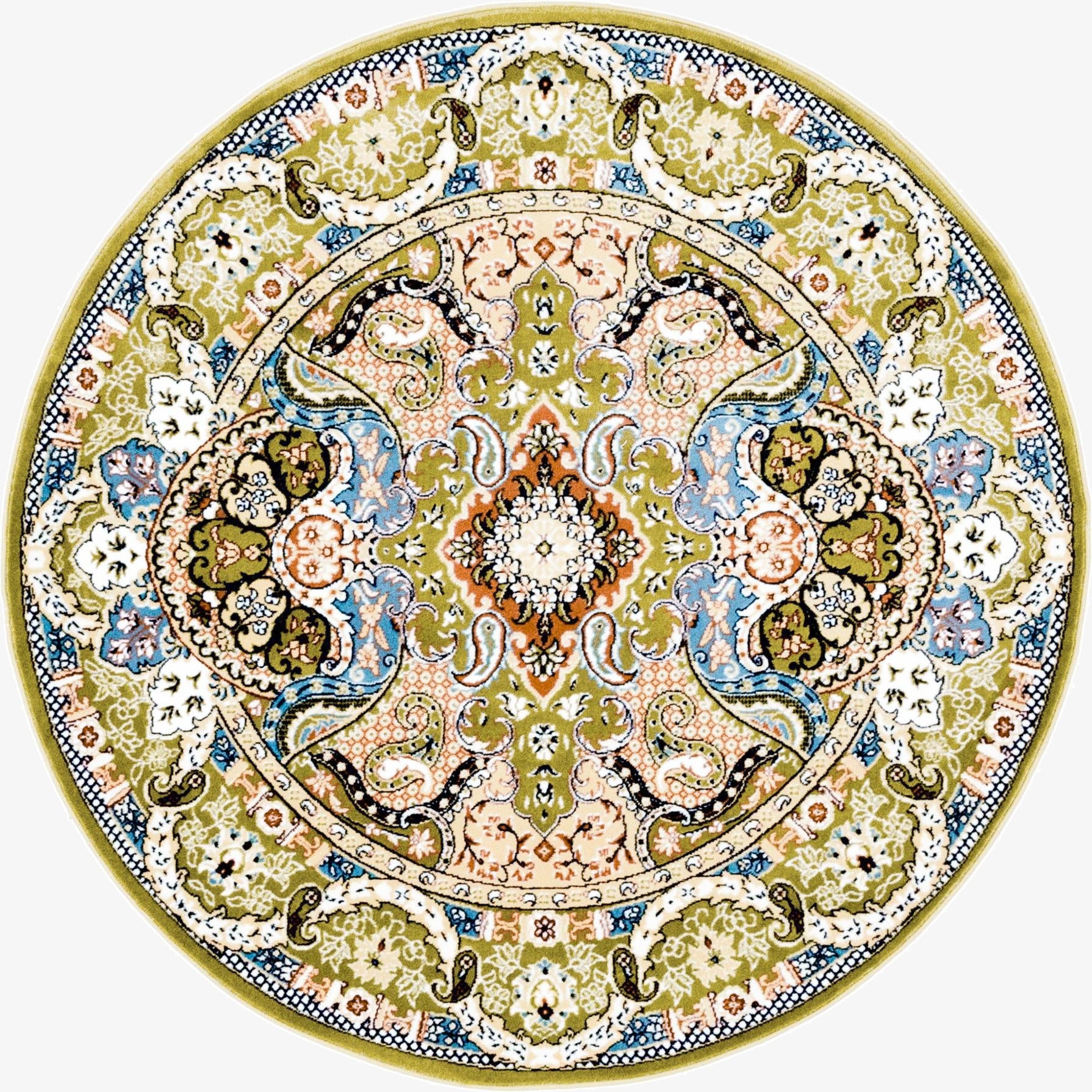  5' x 5' Nain Design Round Rug