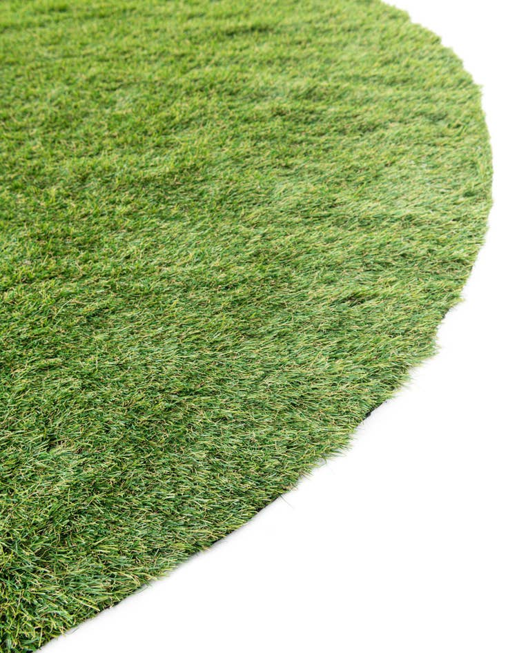 Detail image of  13' x 13'  Washable Grass Indoor / Outdoor Round Rug