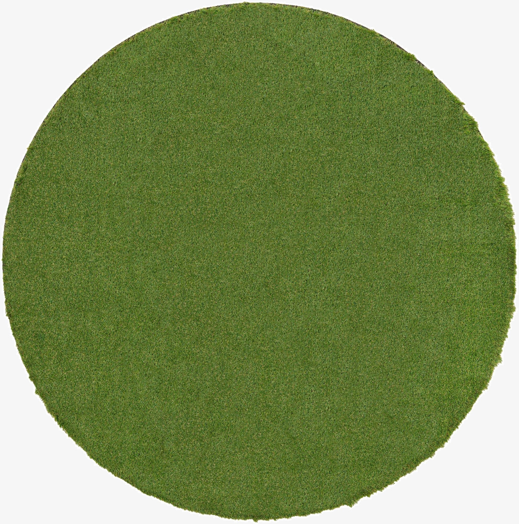  7' 10 x 7' 10  Washable Grass Indoor / Outdoor Round Rug