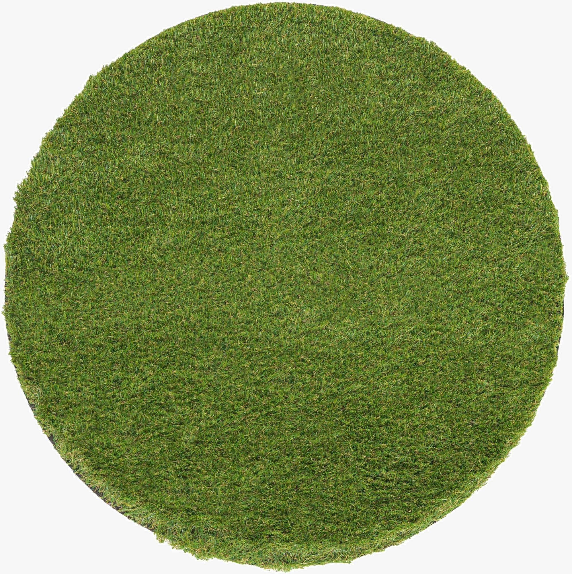  3' x 3'  Washable Grass Indoor / Outdoor Round Rug