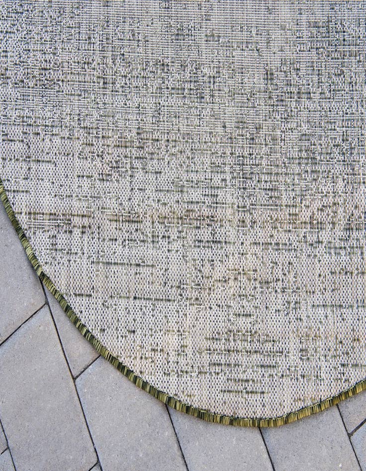 Detail image of  13' x 13'  Washable Modern Indoor / Outdoor Round Rug