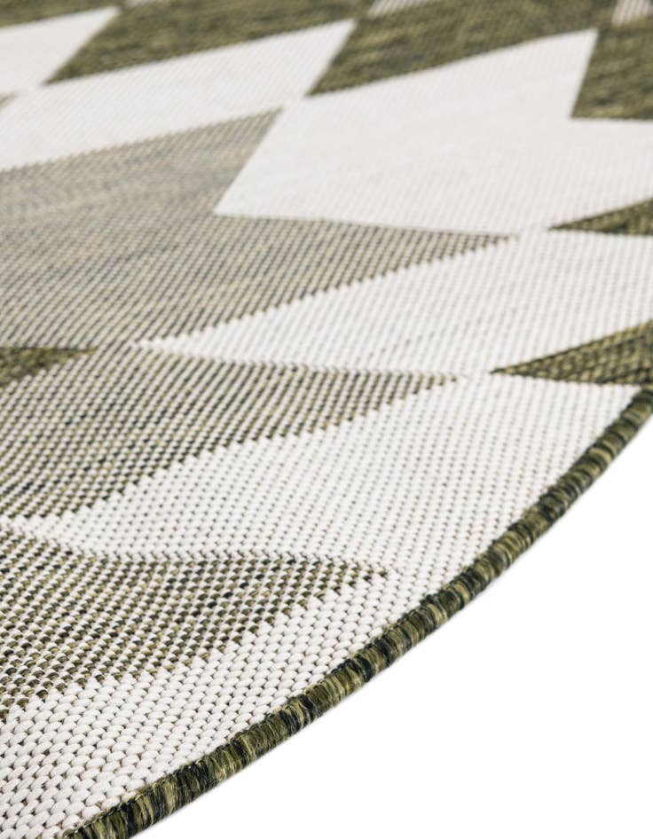 Detail image of  7' 10 x 7' 10  Washable Modern Indoor / Outdoor Round Rug