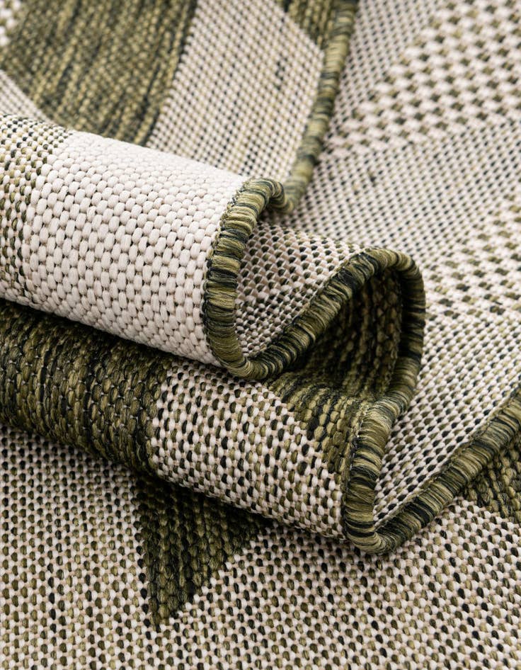 Detail image of  7' 10 x 7' 10  Washable Modern Indoor / Outdoor Round Rug