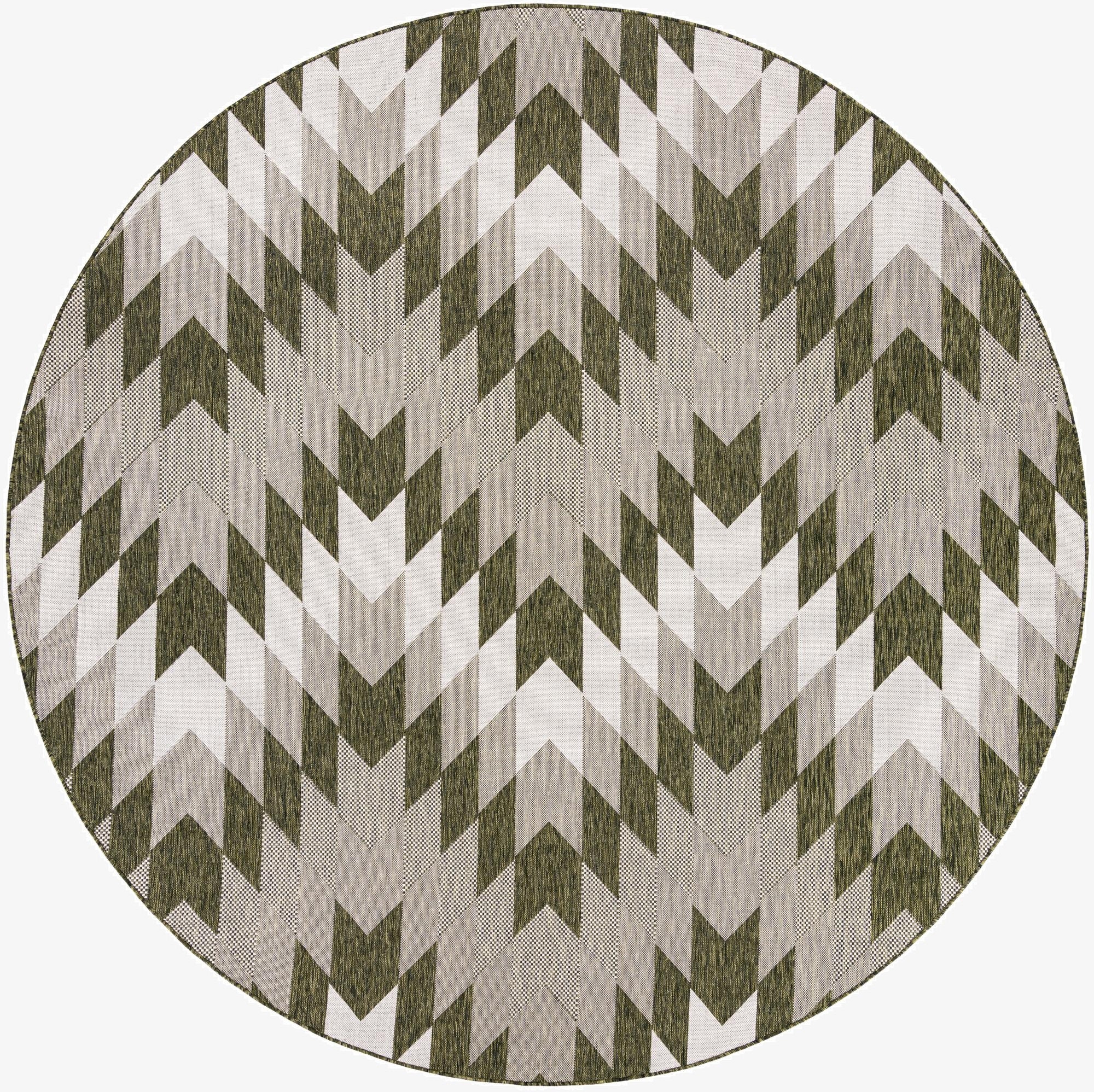  10' x 10'  Washable Modern Indoor / Outdoor Round Rug