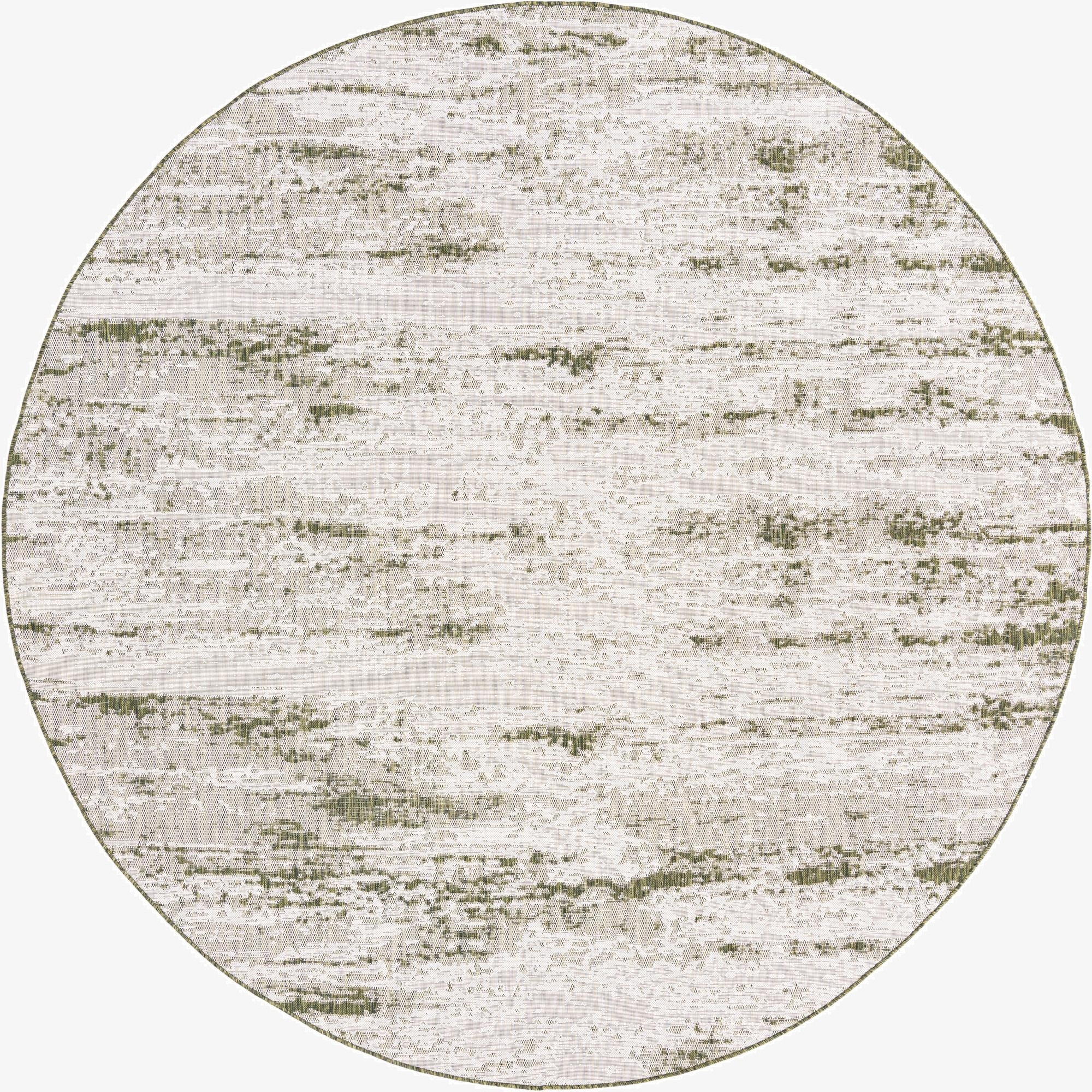  10' x 10'  Washable Modern Indoor / Outdoor Round Rug