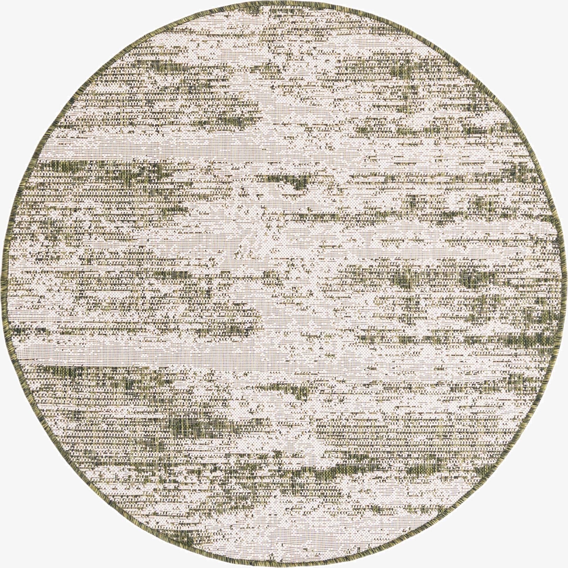  4' x 4'  Washable Modern Indoor / Outdoor Round Rug