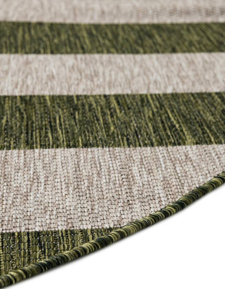 Detail image of  12' x 12'  Washable Ribbon Indoor / Outdoor Round Rug