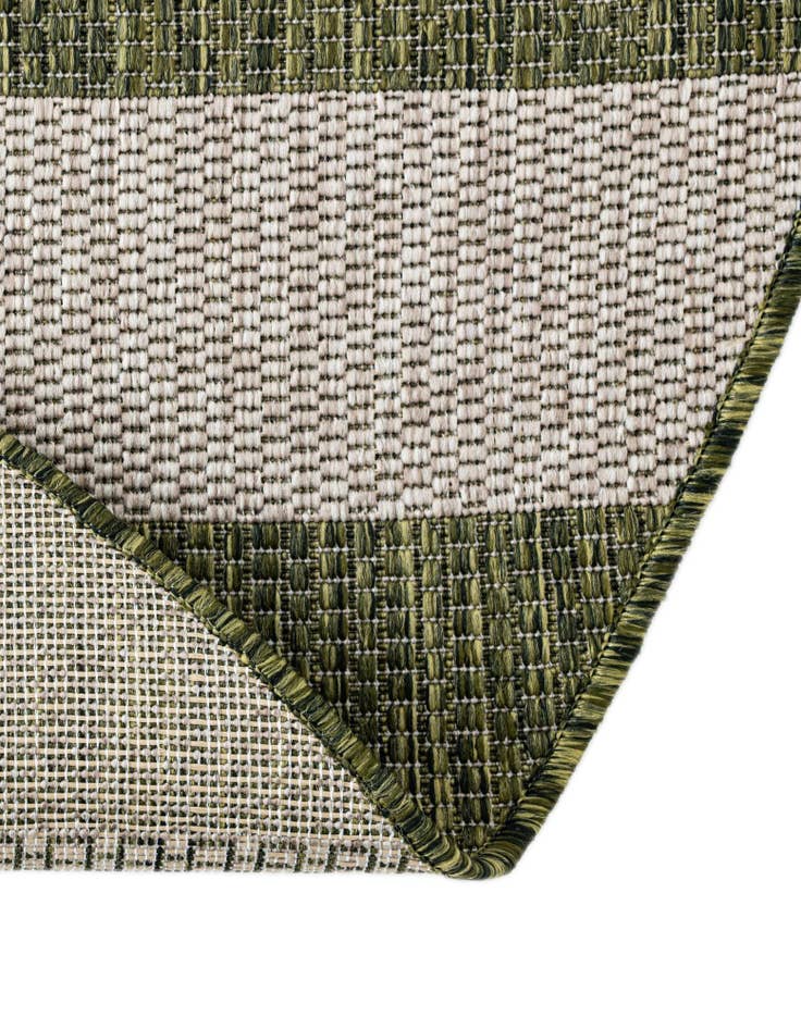 Detail image of  12' x 12'  Washable Ribbon Indoor / Outdoor Round Rug