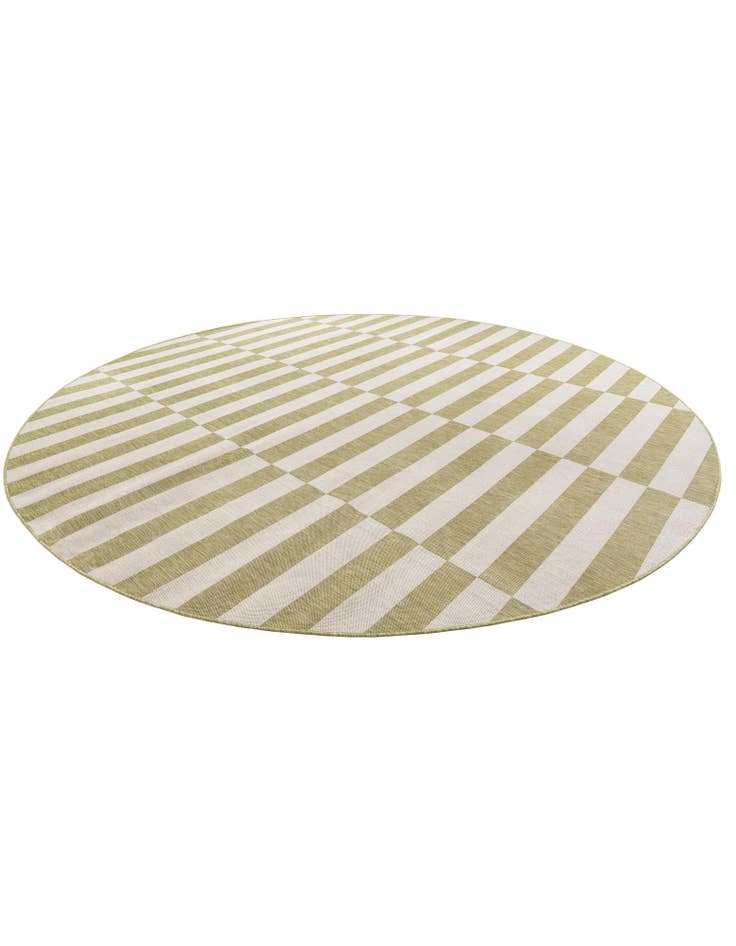 Detail image of  13' x 13'  Washable Ribbon Indoor / Outdoor Round Rug