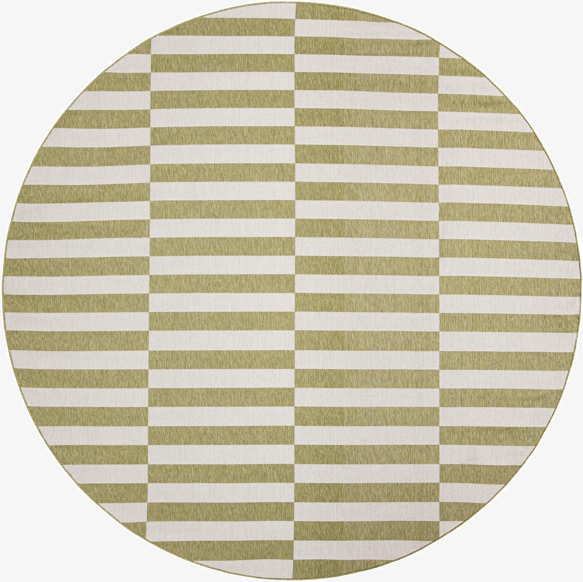  12' x 12'  Washable Ribbon Indoor / Outdoor Round Rug