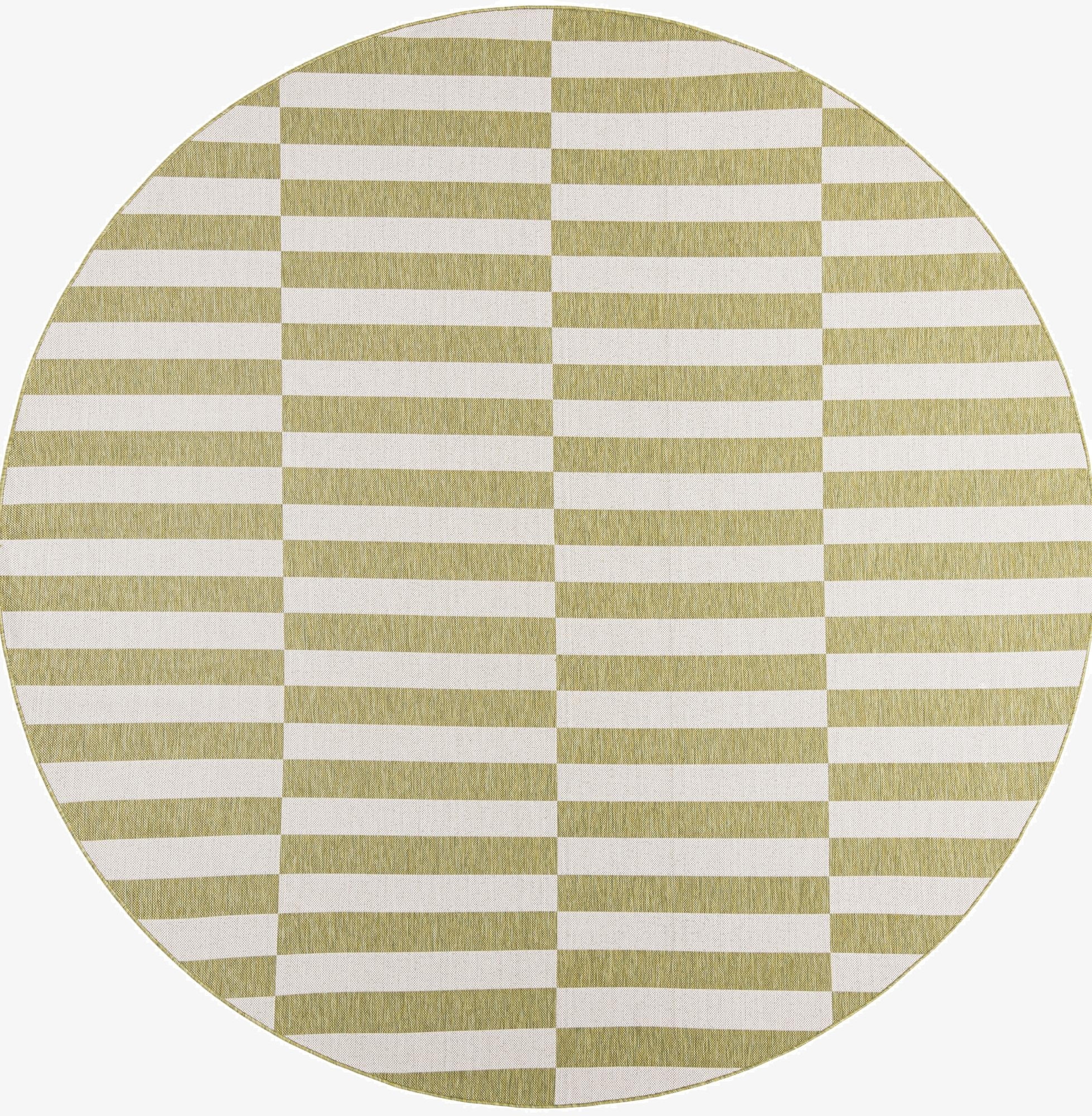  10' x 10'  Washable Ribbon Indoor / Outdoor Round Rug