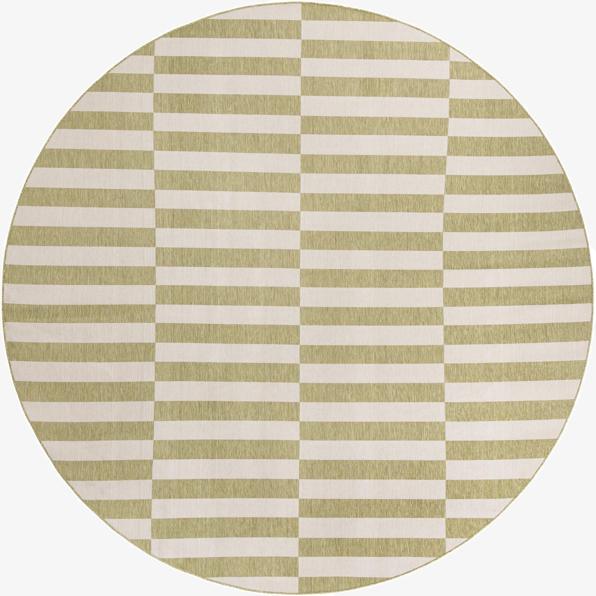 Primary image  13' x 13'  Washable Ribbon Indoor / Outdoor Round Rug