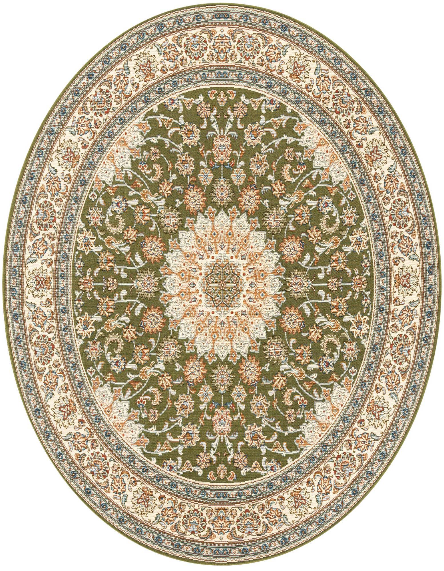 Primary image of  7' 10 x 7' 10  Washable Traditional Indoor / Outdoor Round Rug