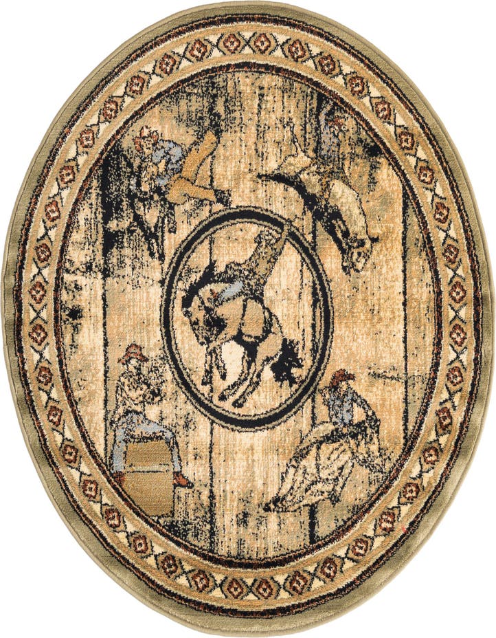  4' x 4' Pioneer Round Rug
