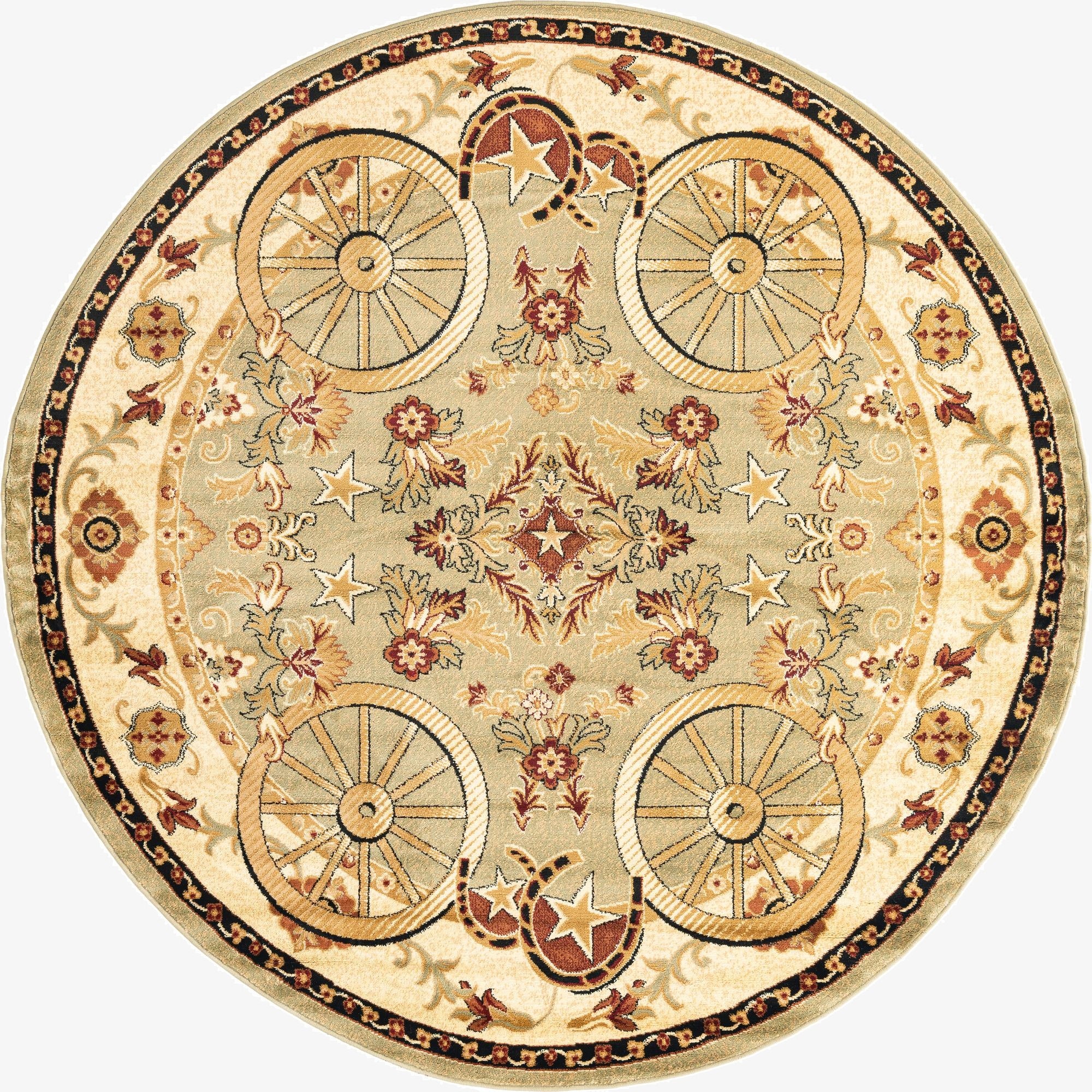  7' 10 x 7' 10 Pioneer Round Rug