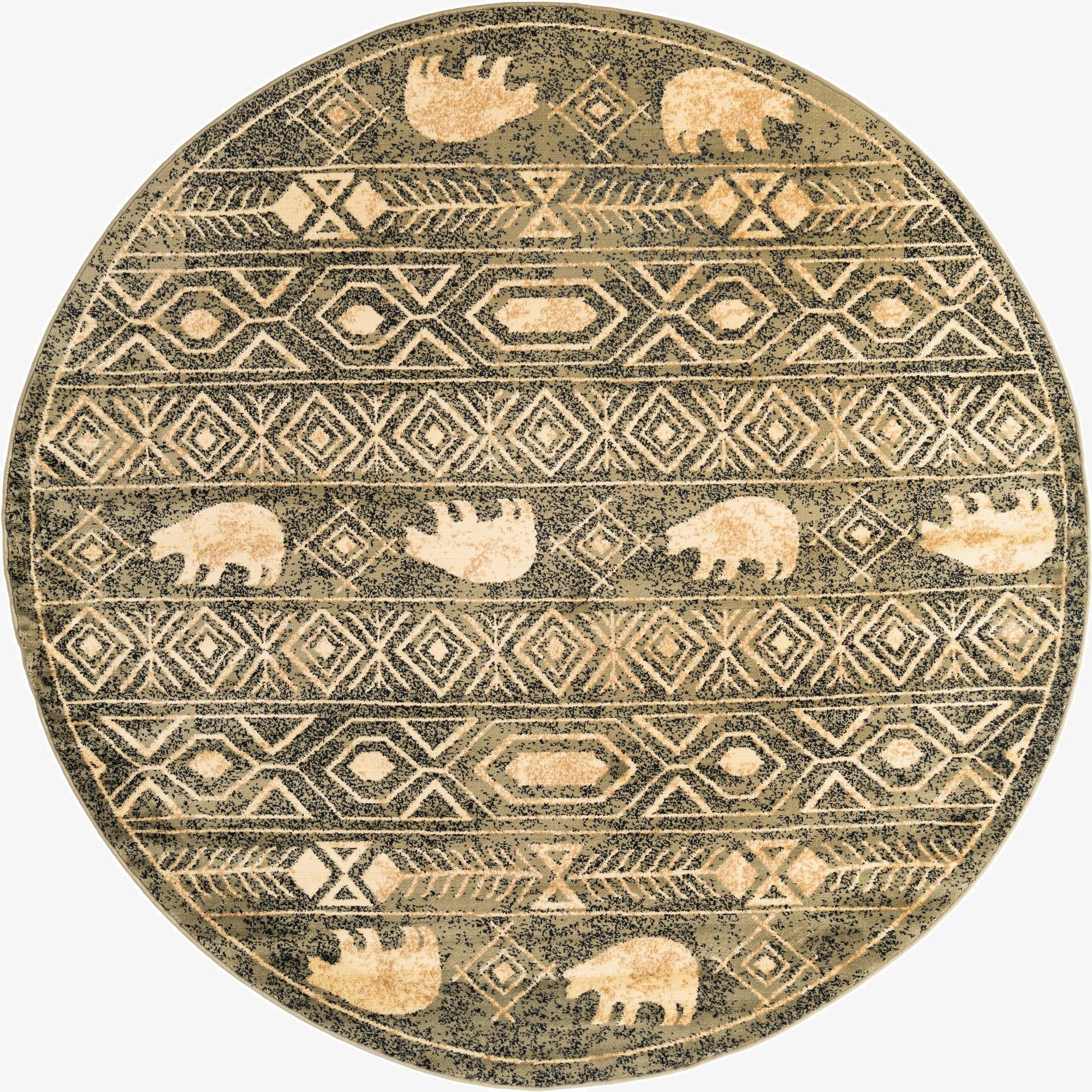  7' 10 x 7' 10 Pioneer Round Rug