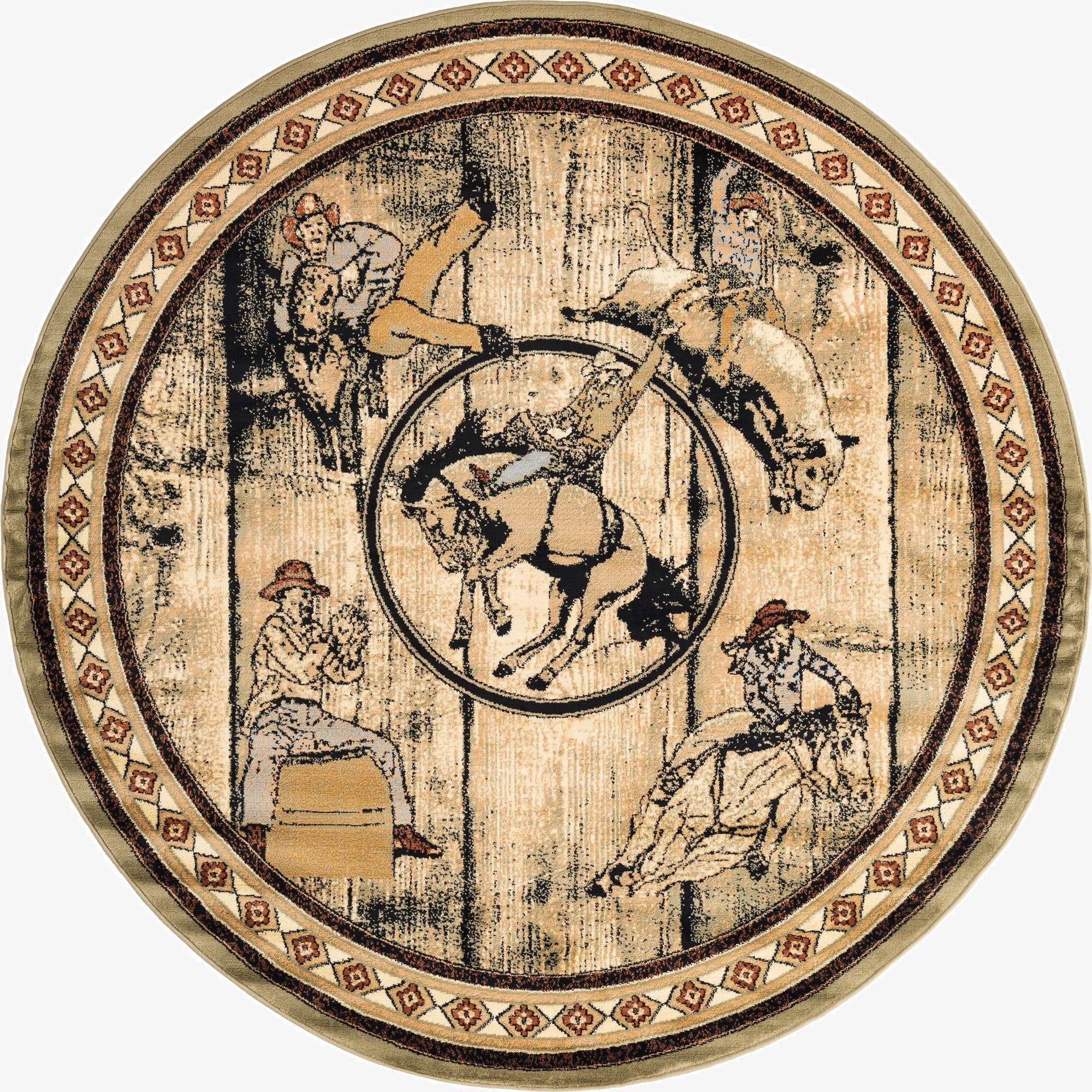  7' 10 x 7' 10 Pioneer Round Rug