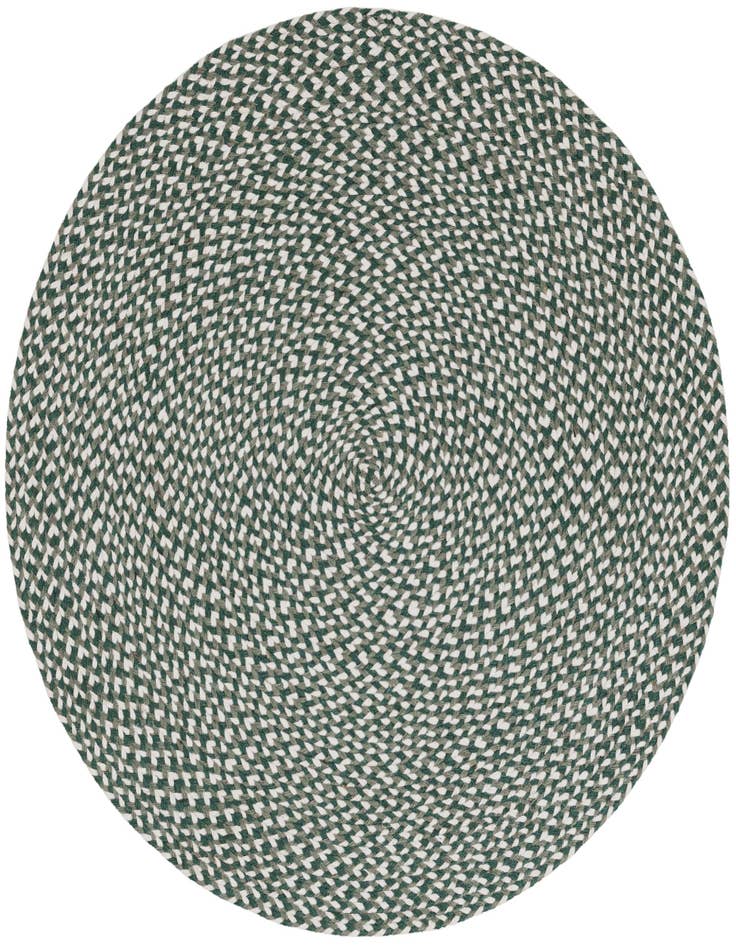 Detail image of  3' 1 x 3' 1  Hand Tweed Braided Jute Round Rug