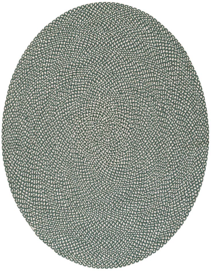 Detail image of  5' 1 x 5' 1  Hand Tweed Braided Jute Round Rug