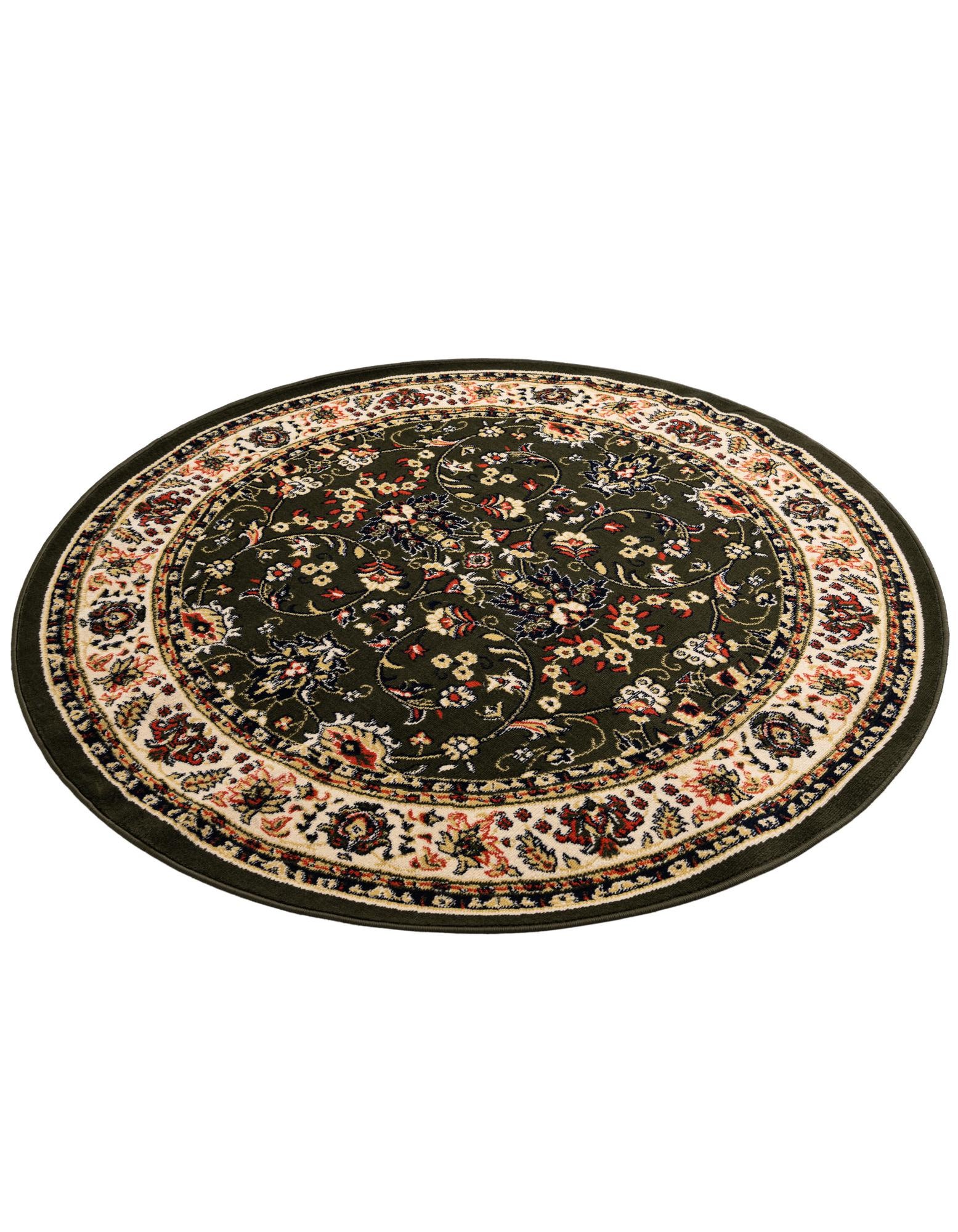 Green 6' x 6' Yasmin Round Rug | Rugs.com