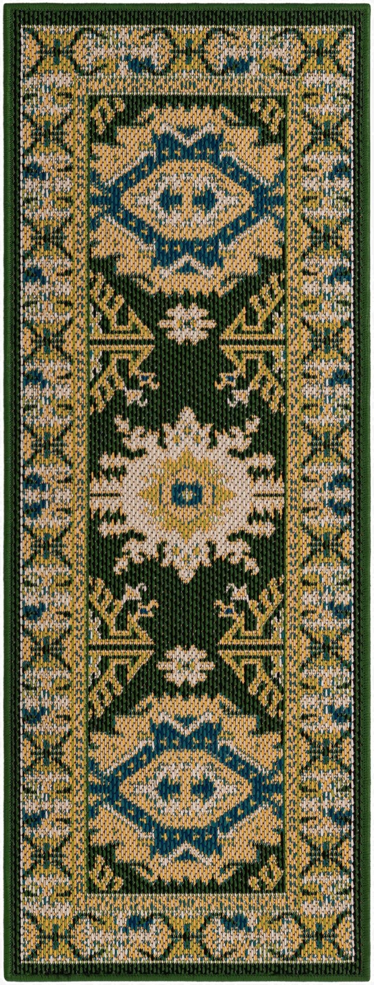  2' x 5'  Washable Baja Indoor / Outdoor Runner Rug