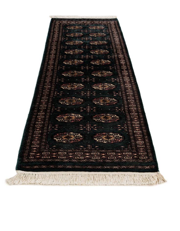 Detail image of  2' 1 x 6' 4  Hand Knotted Bokhara Oriental Wool Runner Rug