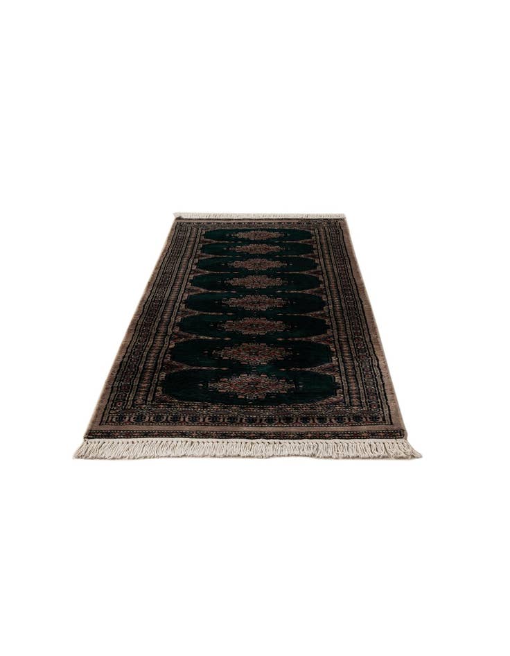 Detail image of  2' 1 x 5' 2  Hand Knotted Bokhara Oriental Wool Runner Rug