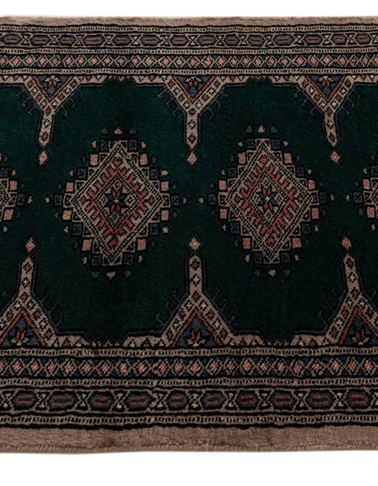 Detail image of  2' 1 x 5' 2  Hand Knotted Bokhara Oriental Wool Runner Rug