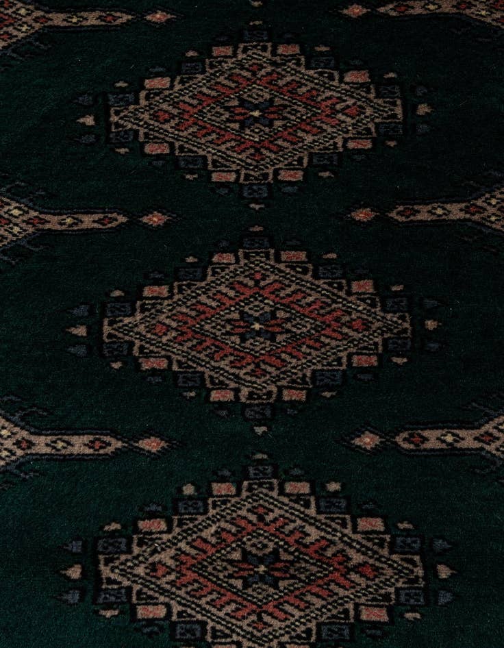 Detail image of  2' 1 x 5' 2  Hand Knotted Bokhara Oriental Wool Runner Rug