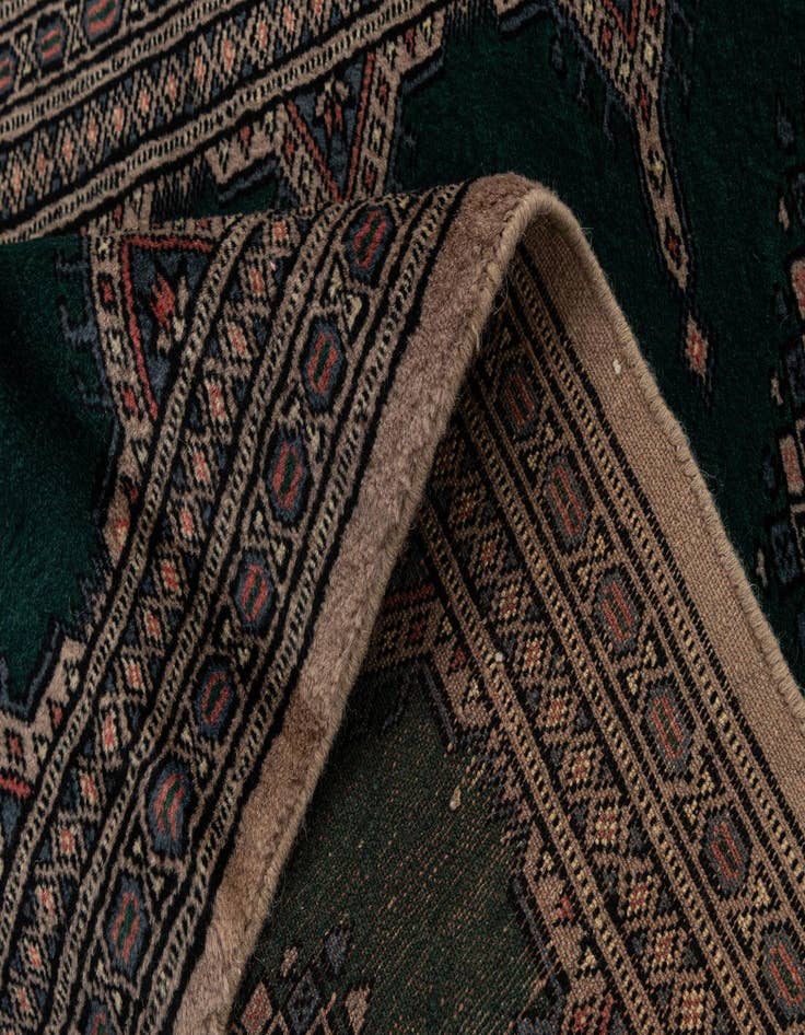 Detail image of  2' 1 x 5' 2  Hand Knotted Bokhara Oriental Wool Runner Rug