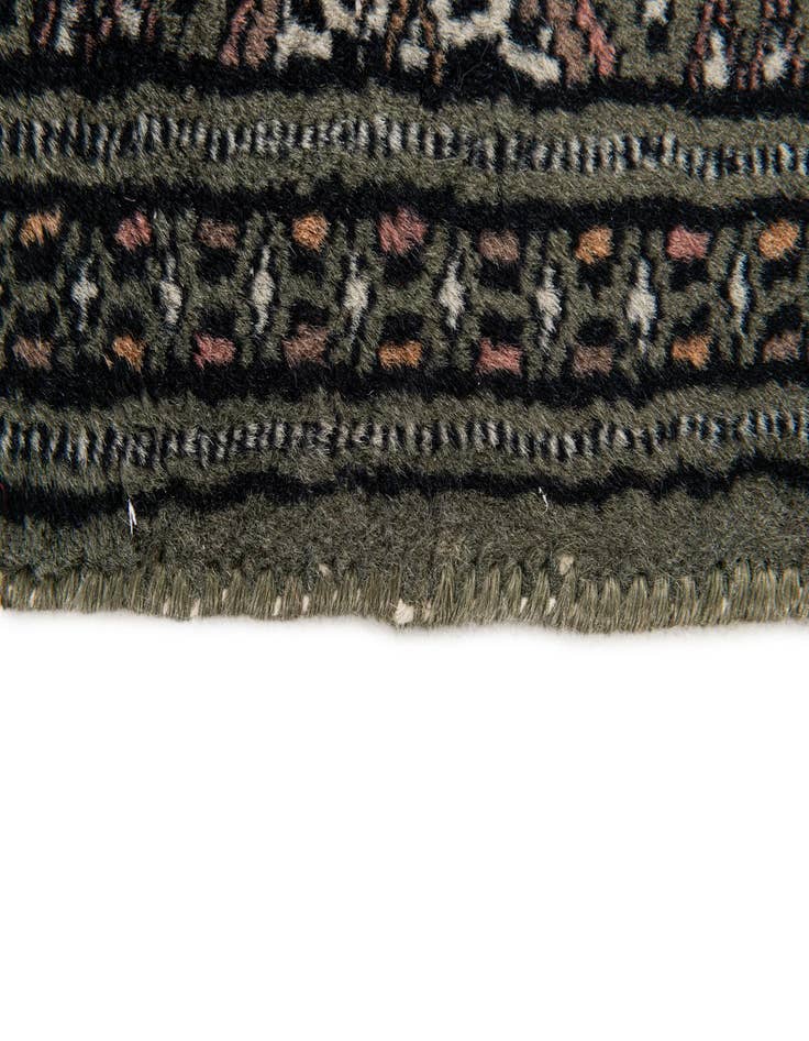 Detail image of  1' 1 x 4' 5  Hand Knotted Bokhara Oriental Wool Runner Rug