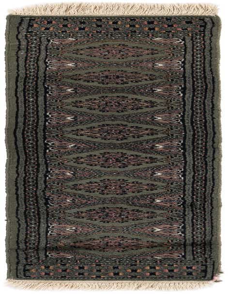 Primary image  1' 1 x 4' 5  Hand Knotted Bokhara Oriental Wool Runner Rug