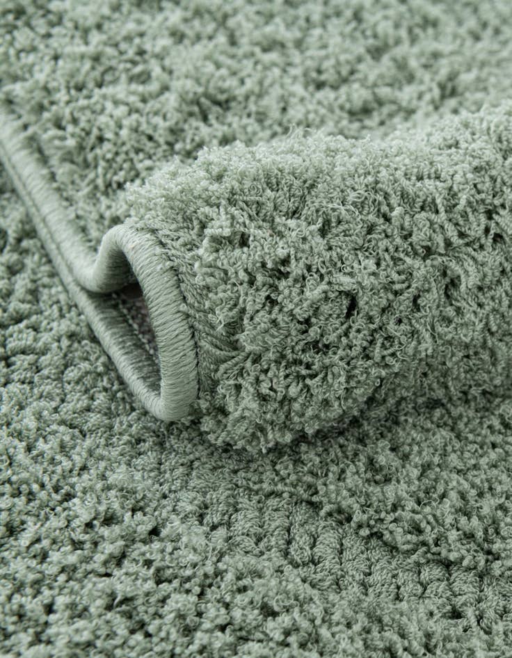 Detail image of  2' 7 x 10' Botanical Shag Runner Rug