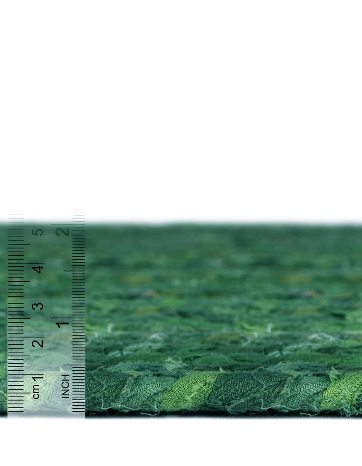 Detail image of  2' 6 x 6' 1  Hand Braided Chindi Runner Rug