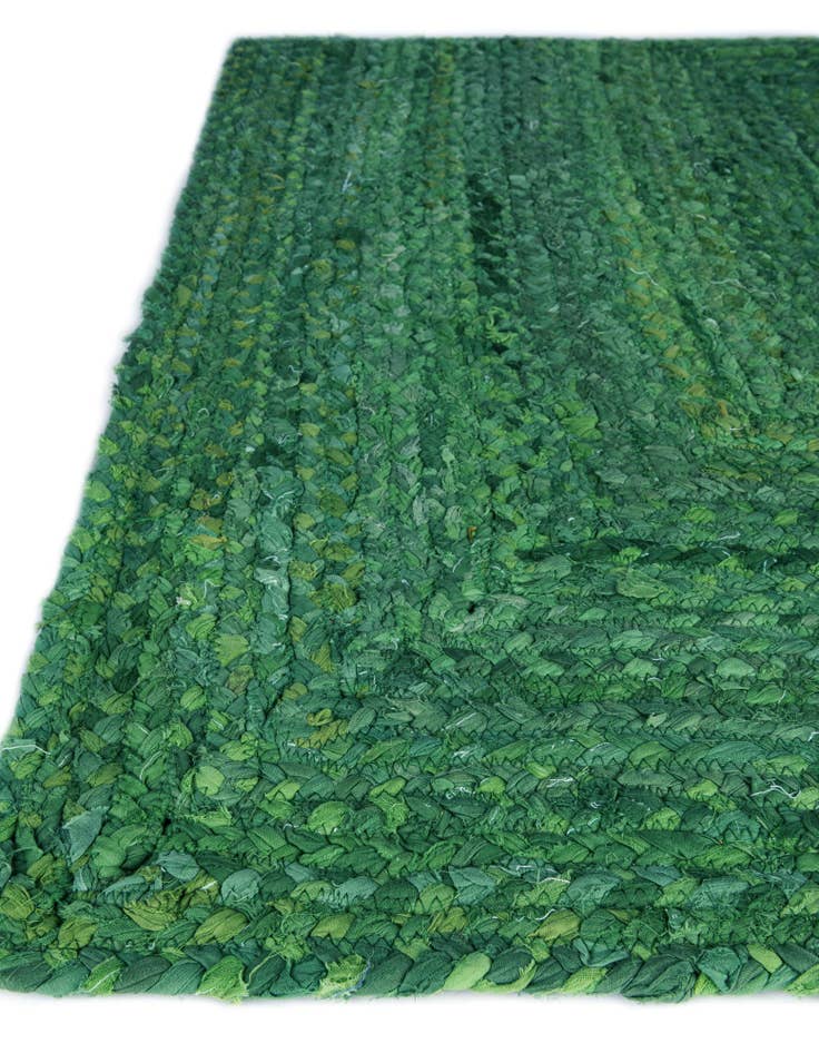 Detail image of  2' 6 x 6' 1  Hand Braided Chindi Runner Rug