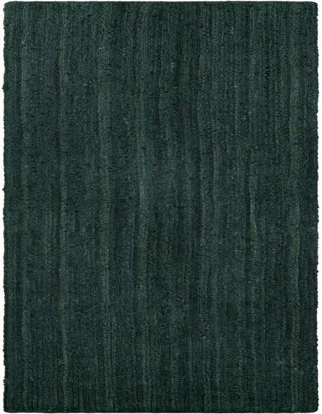 A 12 ft runner rug in a deep green hue, featuring a textured, braided jute construction, perfect for a hallway.