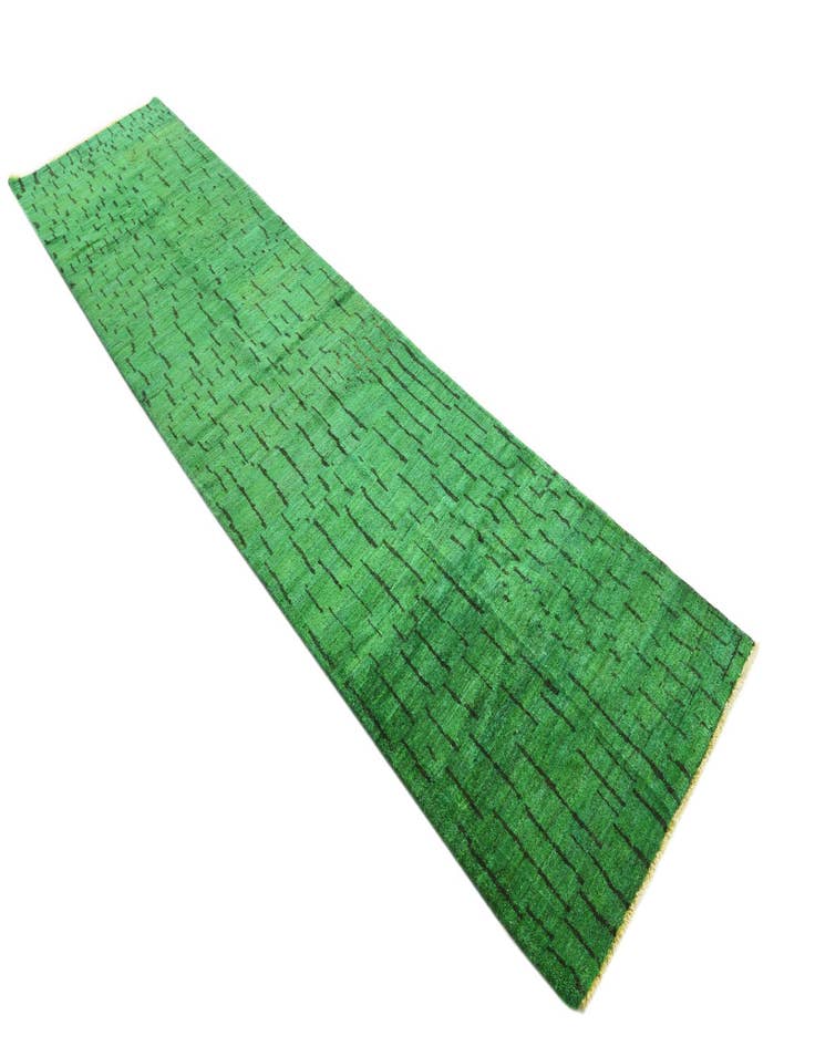 Detail image of  3' x 12' 1  Hand Knotted Darya Wool Runner Rug