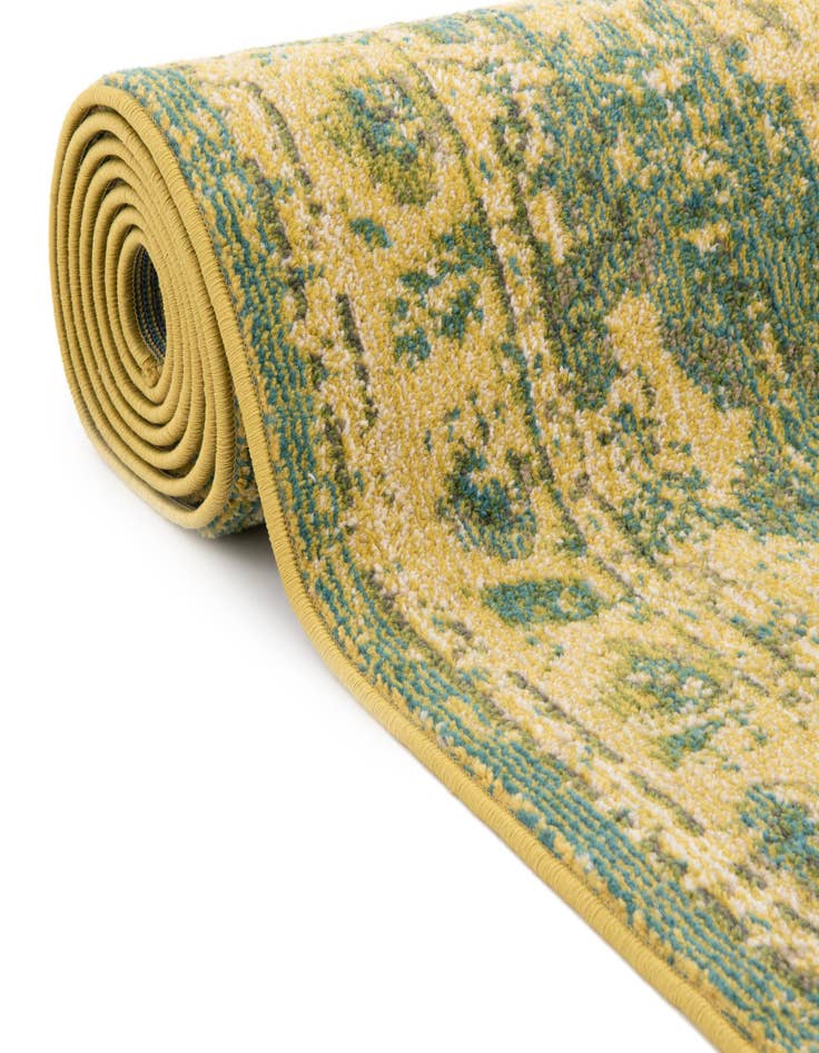 Detail image of 2' 2 x 6' 9 Washable Fleur Runner Rug